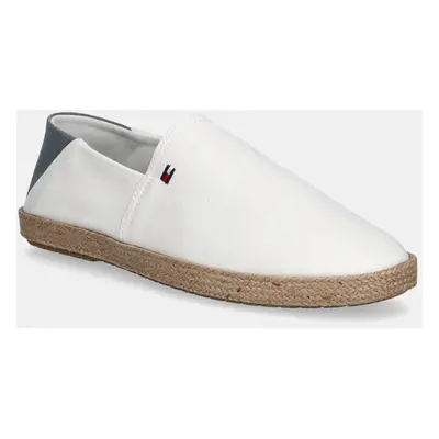 Espadrilky Tommy Hilfiger HILFIGER ESPADRILLE CORE TEXTILE bílá barva, FM0FM05353