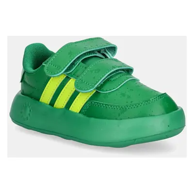 Dětské sneakers boty adidas BREAKNET Monsters inc zelená barva, JH9234