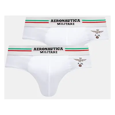 Spodní prádlo Aeronautica Militare (2-pack) pánské, bílá barva, AM1USL001