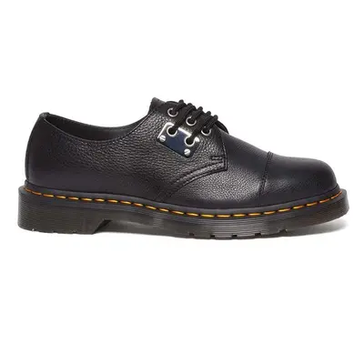 Kožené polobotky Dr. Martens 1461 Metal Plate černá barva, DM31684001