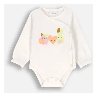 Kojenecké body Coccodrillo PASTELOVE GIRL NEWBORN