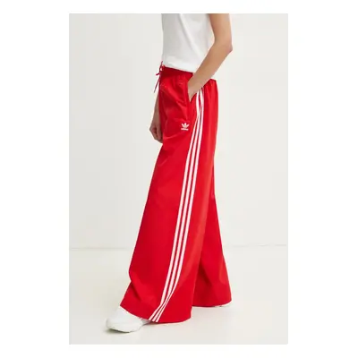 Tepláky adidas Originals OVERSIZED TP červená barva, s aplikací, JD3388