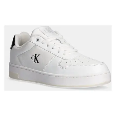 Sneakers boty Calvin Klein Jeans BASKET CUPSOLE LOW MG bílá barva, YW0YW01765