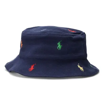 Dětská bavlněná čepice Polo Ralph Lauren tmavomodrá barva, 320876974001