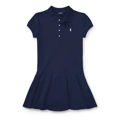 Dívčí šaty Polo Ralph Lauren tmavomodrá barva, mini, 313624740001