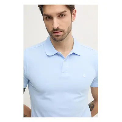 Bavlněné polo tričko United Colors of Benetton růžová barva, 3089J3179