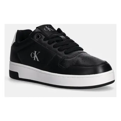 Sneakers boty Calvin Klein Jeans BASKET CUPSOLE LOW MG černá barva, YW0YW01765