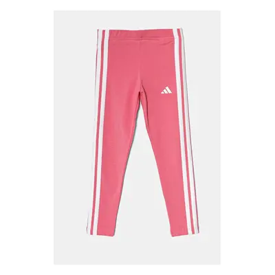 Dětské legíny adidas růžová barva, s aplikací, JD6510