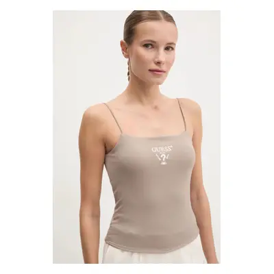 Top Guess COLETTE hnědá barva, V5RP08 KCOA2