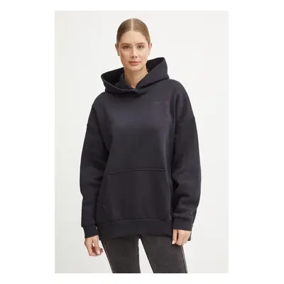 Mikina Under Armour Icon Fleece Ultra dámská, černá barva, s kapucí, hladká, 1386501