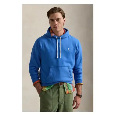 Mikina Polo Ralph Lauren pánská, zelená barva, s kapucí, hladká, 710766778