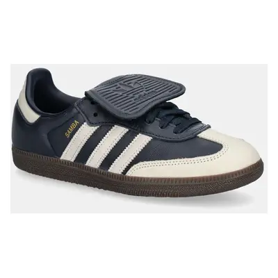 Kožené sneakers boty adidas Originals Samba LT tmavomodrá barva, JH5705