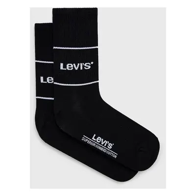 Ponožky Levi's černá barva, 37157.0666-black