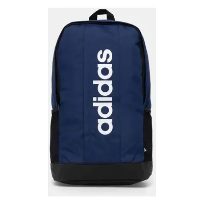 Batoh adidas LINEAR BACKPACK tmavomodrá barva, velký, s potiskem, IN6120