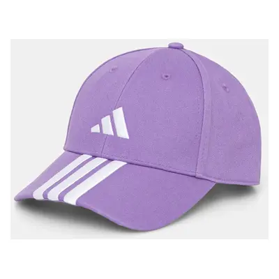 Kšiltovka adidas BBALL 3S CAP NL fialová barva, s aplikací, JP0390