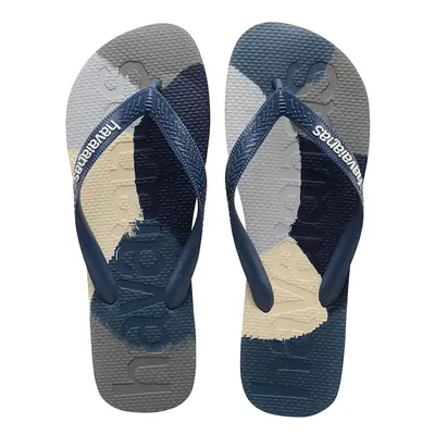 Žabky Havaianas TOP LOGOMANIA COLORS II pánské, tmavomodrá barva, 4147526-0089