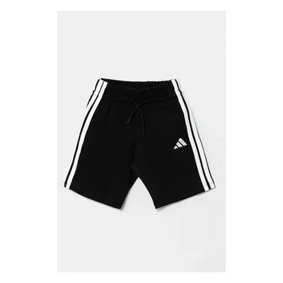 Dětské bavlněné šortky adidas černá barva, s aplikací, JE0310