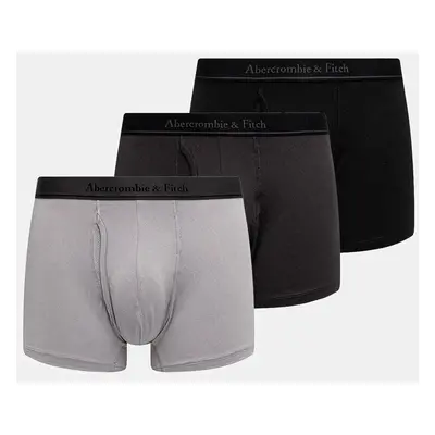 Boxerky Abercrombie & Fitch 3-pack pánské, béžová barva, KI114-4013