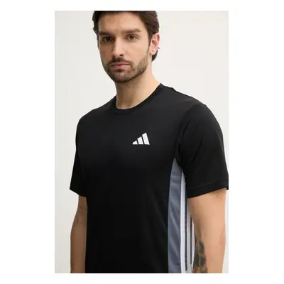 Tréninkové tričko adidas Performance Essential černá barva, s aplikací, JI8397