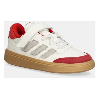 Dětské sneakers boty adidas COURTBLOCK béžová barva, JH8568