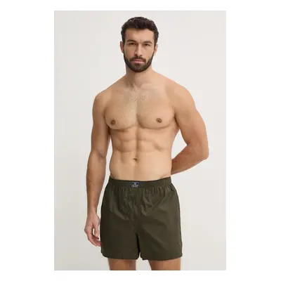 Bavlněné boxerky Polo Ralph Lauren 3-pack zelená barva, 714830273