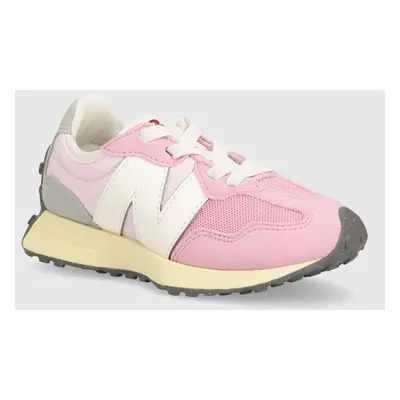 Dětské sneakers boty New Balance PH327RK růžová barva