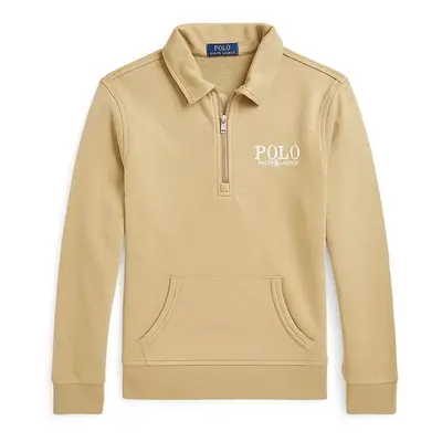 Dětská mikina Polo Ralph Lauren béžová barva, hladká, 323958156001