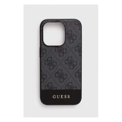 Obal na telefon Guess iPhone 15 Pro 6.1" šedá barva