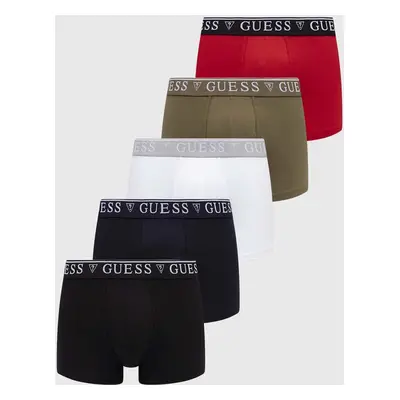 Boxerky Guess 5-pack pánské, bílá barva, U4YG16 K6YW1