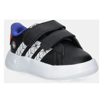 Dětské sneakers boty adidas GRAND COURT SPIDER-MAN černá barva, JS0743