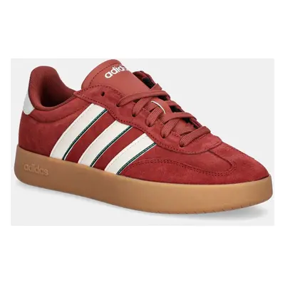 Semišové sneakers boty adidas Barreda vínová barva, JP7098