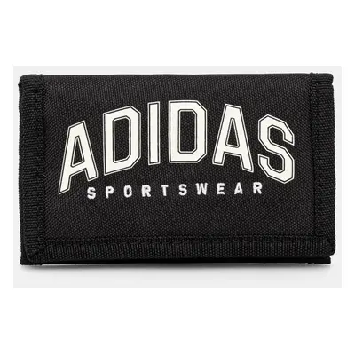 Peněženka adidas VARSITY WAL černá barva, JG1107