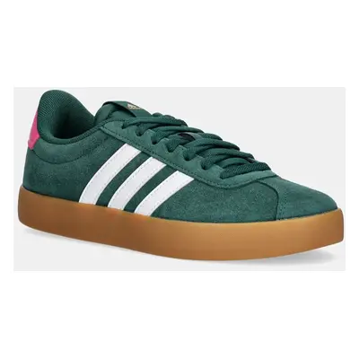 Semišové sneakers boty adidas Vl Court 3.0 zelená barva, JP7538