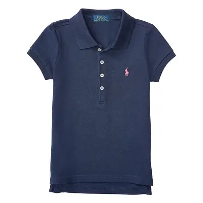 Dětská bavlněná polokošile Polo Ralph Lauren tmavomodrá barva, s límečkem, 312573242008