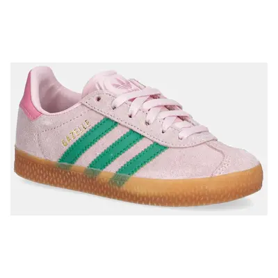 Dětské sneakers boty adidas Originals GAZELLE růžová barva, JP7133