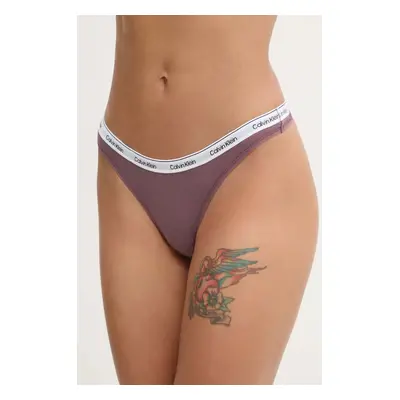 Tanga Calvin Klein Underwear černá barva, 000QD5043E