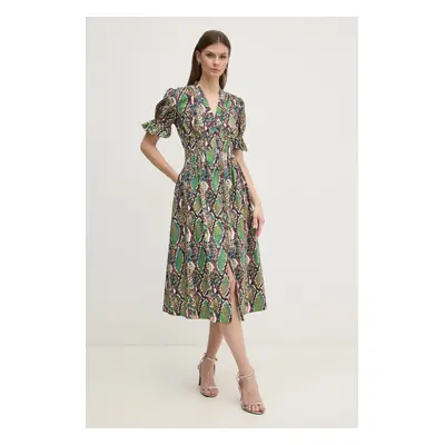 Šaty DIANE VON FURSTENBERG černá barva, midi, DVFDS4S002