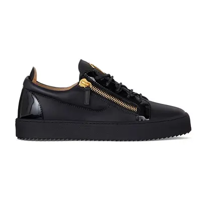 Kožené sneakers boty Giuseppe Zanotti May London černá barva, RU00010.003