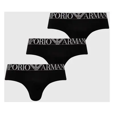 Spodní prádlo Emporio Armani Underwear 3-pack pánské, černá barva, 111734 4F726