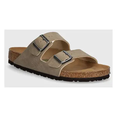 Pantofle Birkenstock Arizona pánské, béžová barva, 1025779