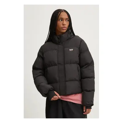 Bunda Superdry dámská, černá barva, zimní, W5011816A-02A