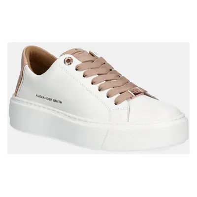 Sneakers boty Alexander Smith London High bílá barva, ALBBLHW8402WNU