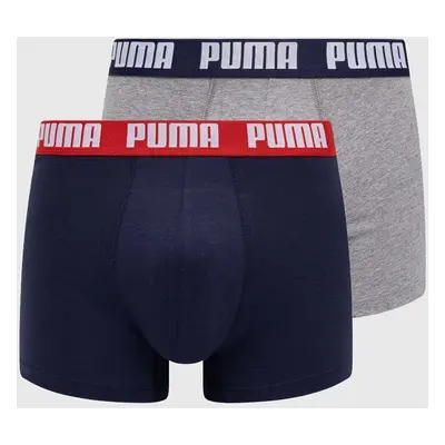 Boxerky Puma 2-pack pánské, tmavomodrá barva, 938320