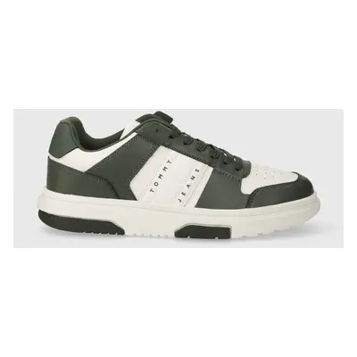 Kožené sneakers boty Tommy Jeans TJM LEATHER CUPSOLE 2.0 EM0EM01283