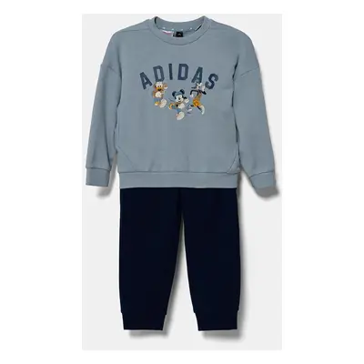 Dětská tepláková souprava adidas x Disney modrá barva, JN6100