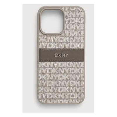 Obal na telefon Dkny iPhone 15 Pro Max 6.7 šedá barva, DKHCP15XPRTHSLE