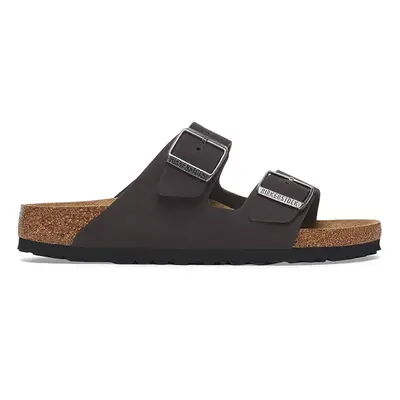 Nubukové pantofle Birkenstock Arizona SFB černá barva, 1019011