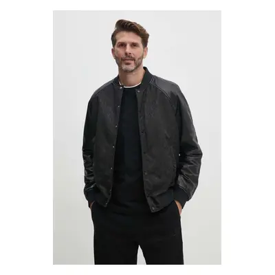 Bomber bunda Armani Exchange černá barva, přechodná, XM000002 AF10114