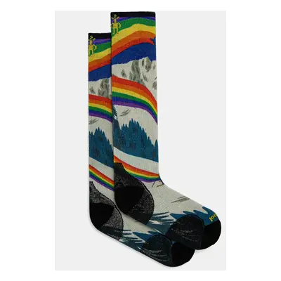 Lyžařské ponožky Smartwool Zero Cushion Rainbow Trails Print SW002619