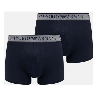 Boxerky Emporio Armani Underwear 2-pack pánské, tmavomodrá barva, 111769 4F720